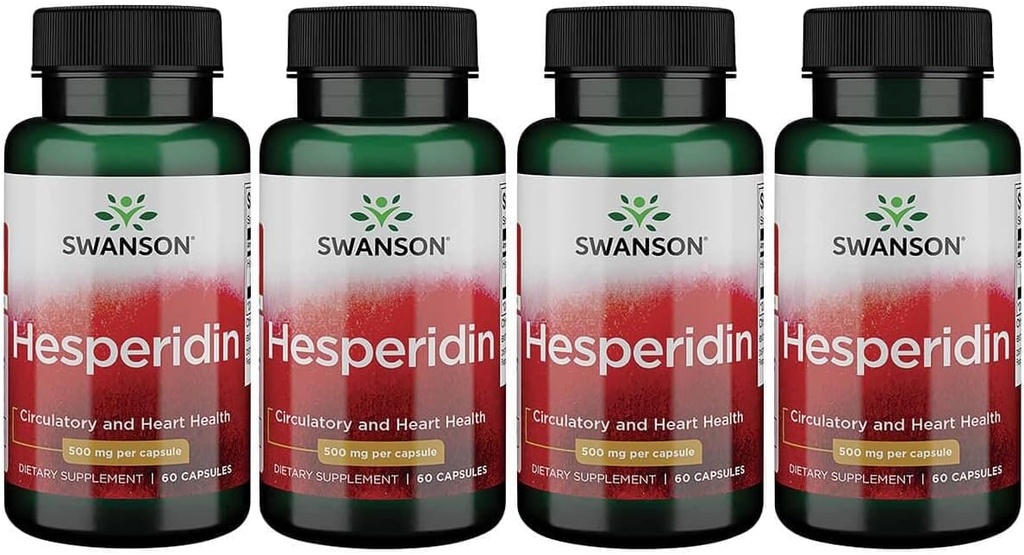 Swanson Hesperidin 500 Milligramme 60 Kapseln (4 Packung)