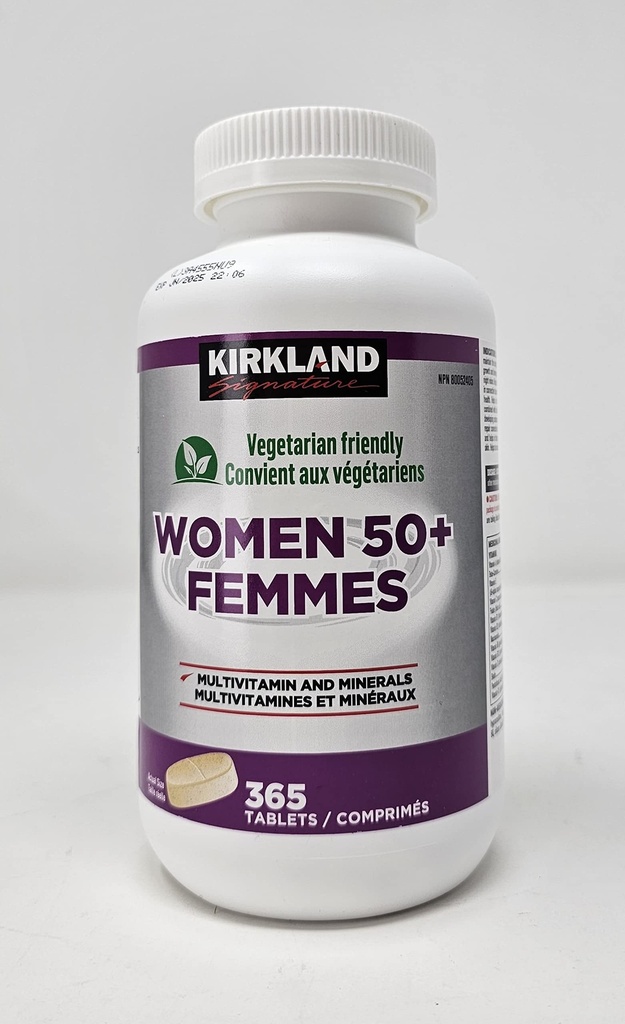Kirkland Signature Women 50+ Multivitamin, 365 compresse