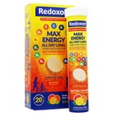 Redoxon Max Energy, aiuta il sistema immunitario, Citrus Flavor, 20 compresse effervescenti, 2.82 Oz, Box