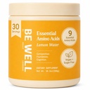 Soyez bien par Kelly Acides aminés essentiels Supplément de poudre de citron à base de plantes (10,2 oz) BCAA 9 EAA