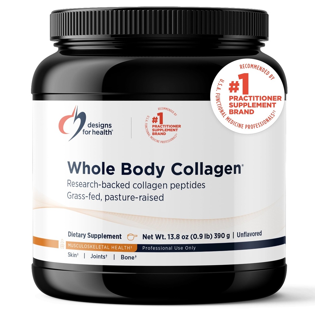 Progetti per la salute intero collagene del corpo polvere - Peptidi di collagene idrolizzato polvere per la pelle, Joint + Bone Salute - Fortigel, Fortibone & Verisol Collagen per le donne e gli uomini, non aromaed (30 Serve)