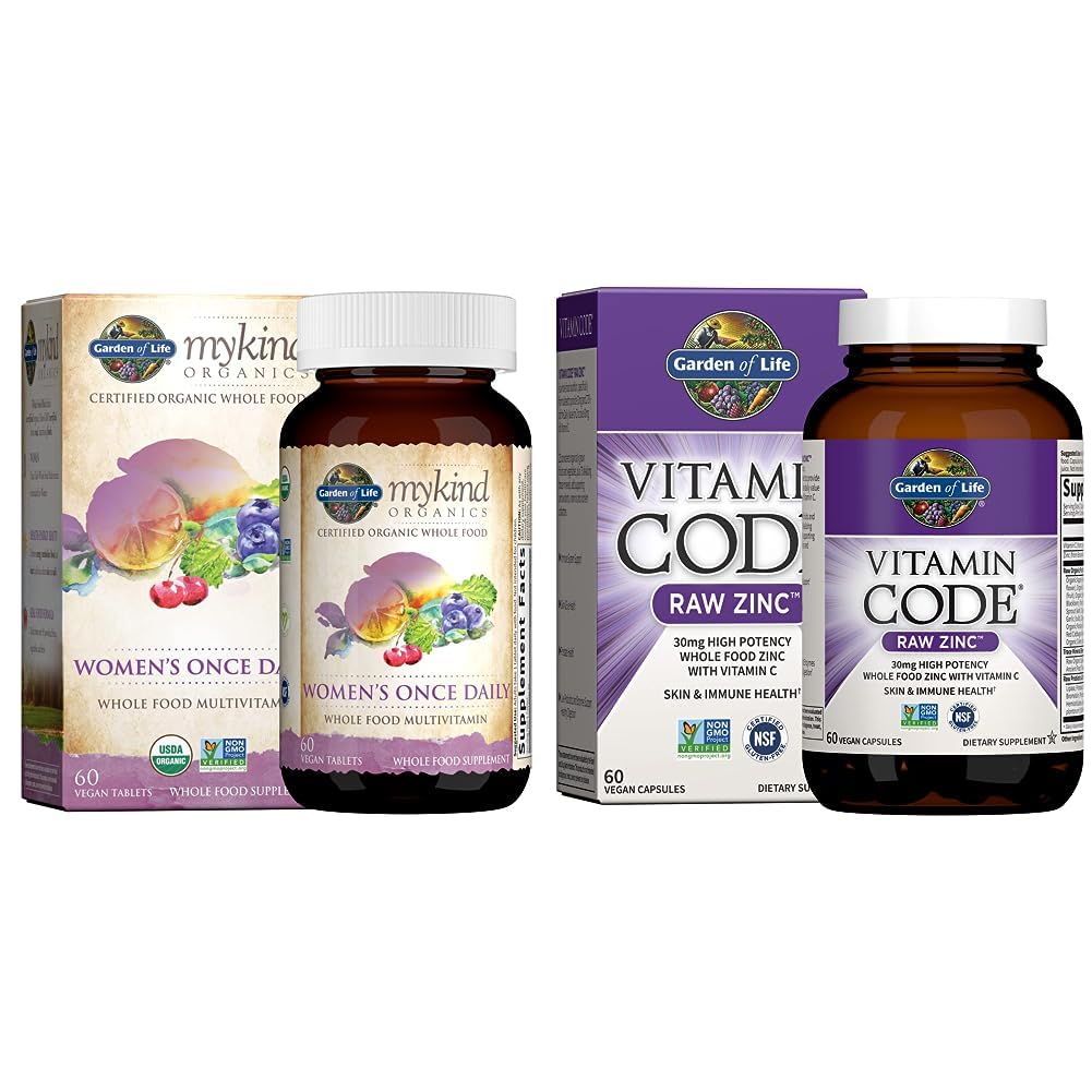 Garten des Lebens Frauen Multivitamin und Zink Ergänzung Bundle (2 Artikel)