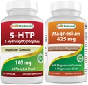Meilleurs naturels 5-HTP (5-hydroxytryptophane) 100 mg et glycinate de magnésium 425 mg