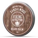Bilancia del cuscinetto del sandalo della rivoluzione vichinga - Burro del cuscinetto con olio di Argan, Morbillo del cuscinetto per gli uomini con olio di Jojoba - Moisturizer del cuscinetto per gli uomini con cera d'api - Cuscinetto per gli uomini (2oz, 1 confezione)