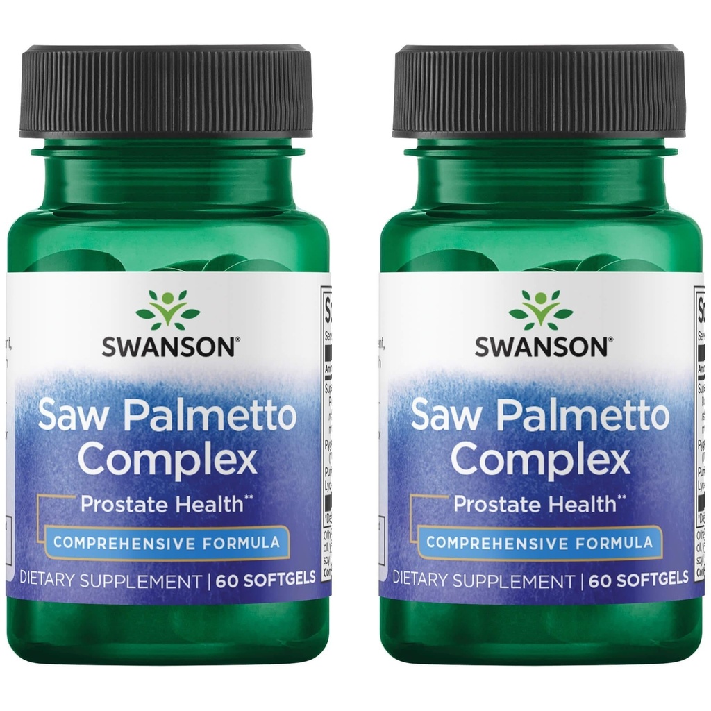 Swanson Saw Palmetto Complexe 60 Sgels (2 Pack)