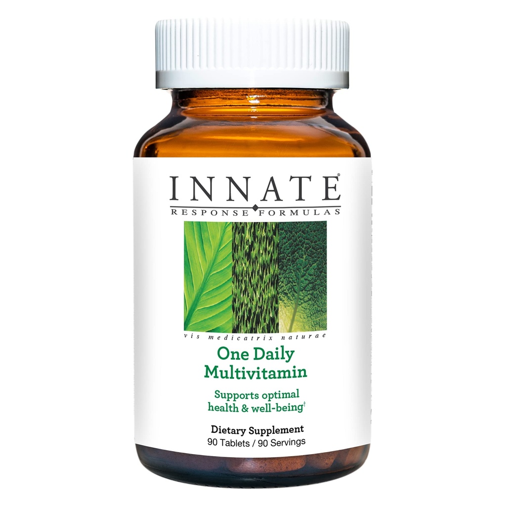 INNATE Response Formulas One Daily - Daily Herb-Free Multivitamin - Inklusive B Vitamine - Vegetarisch, Non-GMO und Kosher - Hergestellt ohne 9 Lebensmittel Allergene - 90 Tabletten (90 Portionen)