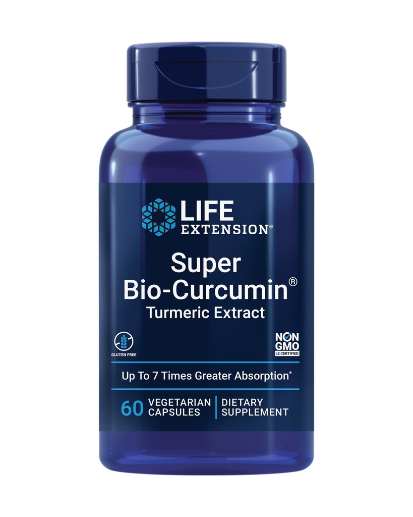 Extension de vie Super Omega-3 Huile de poisson, sésame et extrait d'olive avec Super Bio-Curcumine Capsules d'extraits de curcuma - 240 & 60 Compte