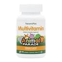 Natures Plus Parade animale Multivitamine à croquer pour enfants - Arôme orange - 90 comprimés en forme d'animal - Promotion de la santé et du bien-être - Végétarien, sans gluten - 45 portions