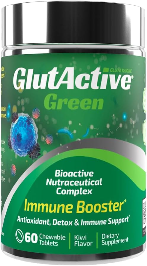 Grün 950mg | Immununterstützung | Glutathion | Antioxidans, Detox, Erhöhung Immunität, Energie, Stärkung und Zellschutz | 60 Kautabletten (60ct)