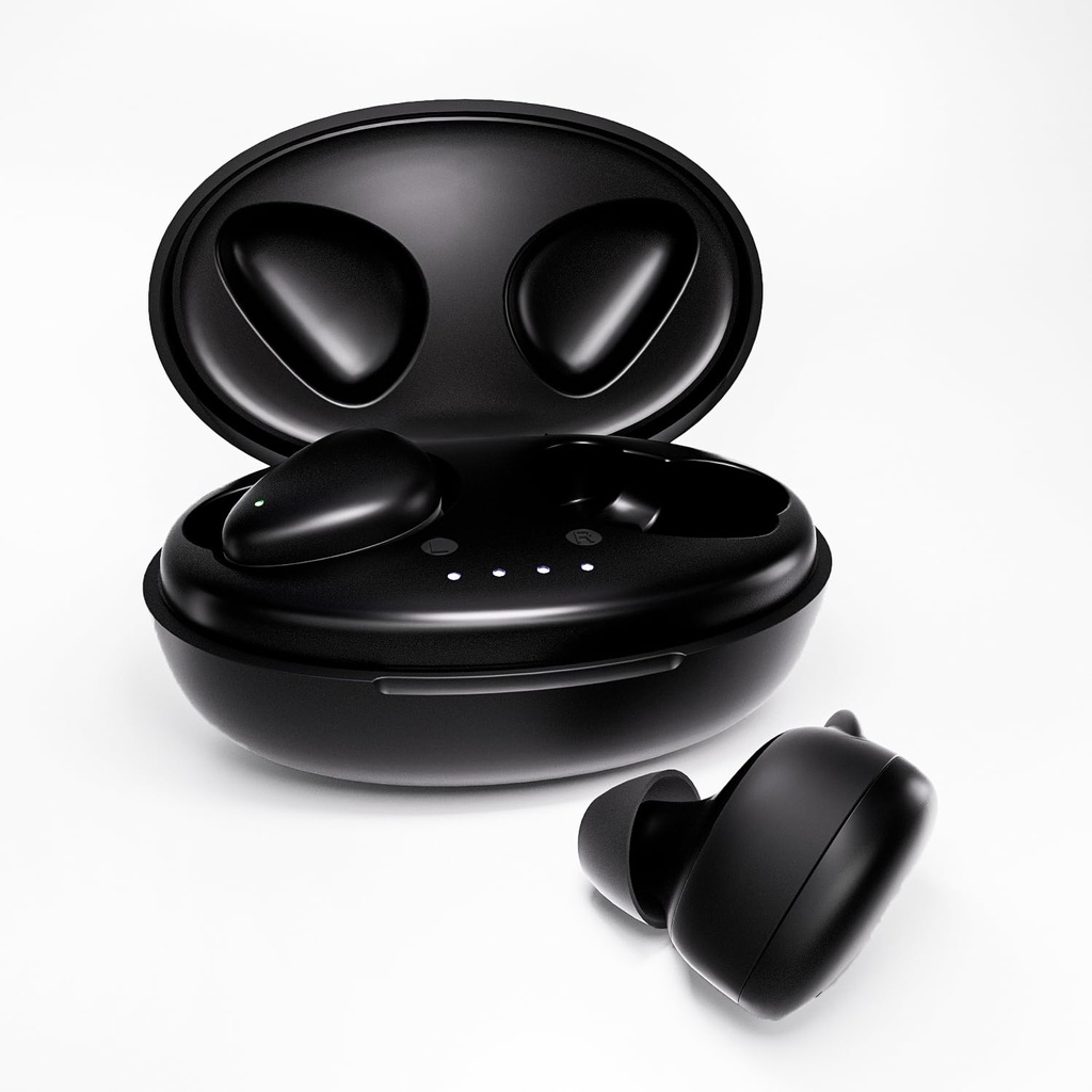 Apparecchi acustici OTC Bluetooth per anziani &amp; adulti Earbuds con cancellazione del rumore e riduzione del feedback; Cuffie wireless per persone affette da udito e udito