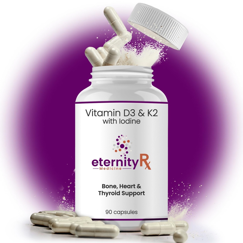 Vitamina D3 K2 5000 IU – Integratore ad alta potenza D3 e K2 per Bone, Supporto Cuore e Immune – Medico Formulato – 90 Capsule Easy-to-Swallow – Non-GMO, USA Made