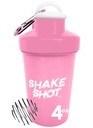 Pink - 4oz Mini Shaker Flasche für Pre Workout, Kreatin, kleine Scoop Ergänzungen (Nicht für Protein) Clip & Shaker Ball