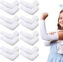 Eurzom 8 Pairs Eczema Sleeve für Kinder Kleinkind Elastische Armärmel weich und beunruhigt die Haut UV-Schutz