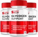 (3 Pack) Sweet Relief Glycogen Support Kapseln, Sweet Relief Blutgefäß Reiniger Ergänzung, Sweet Releaf Glycogen Unterstützung Sweet Relief, SweetRelief Glucogen Unterstützung Sweet Relief (180 Kapseln)