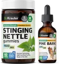 BIO KRAUTER Stinging Nettle 60 Gummies & Pine Bark Tincture 2 Fl. Oz.