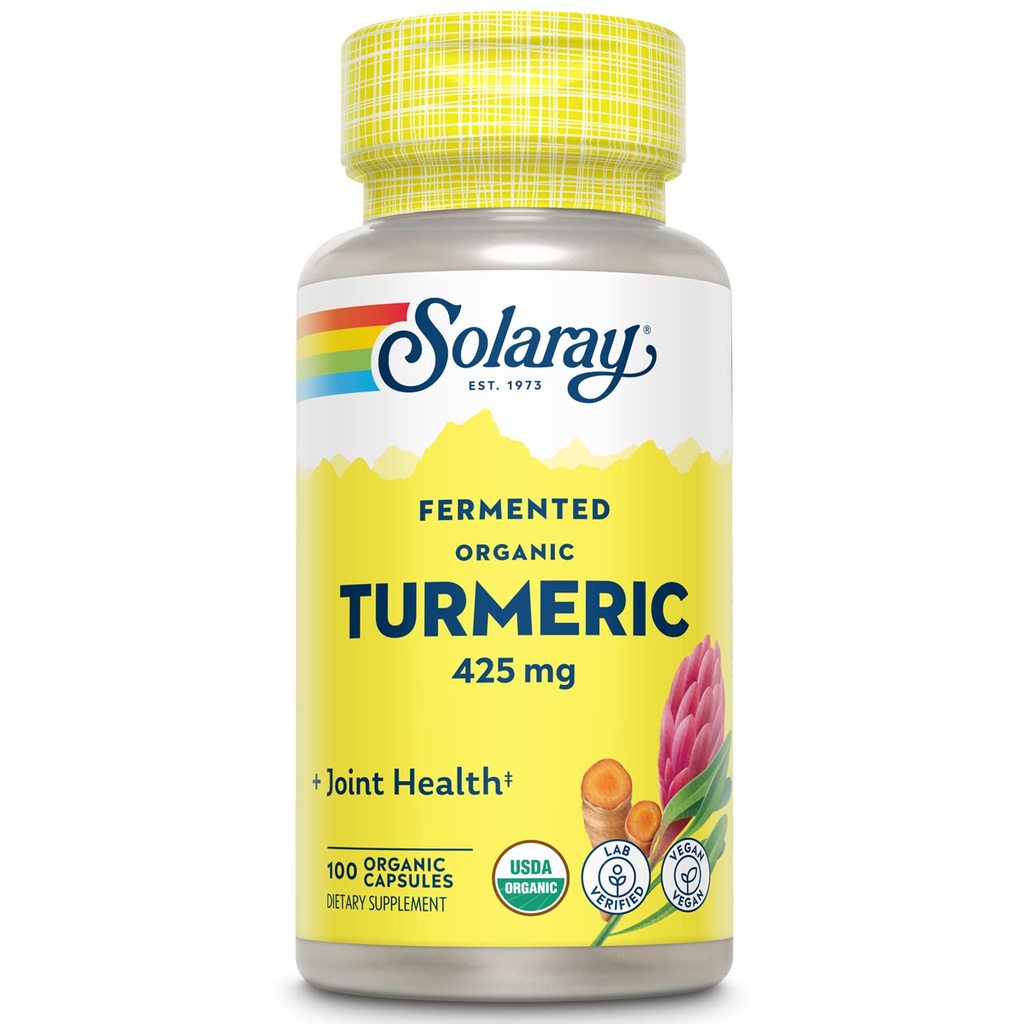 SOLARAY Racine de curcuma fermentée 500mg