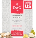 Soutien à l'immunité des laboratoires de l'OAO - Immunity Boost - Poudre de soutien à l'immunité effervescente - Yu Ping Feng San Herbal chinois traditionnel - Poudre effervescente avec goût de poire - 15 portions individuelles
