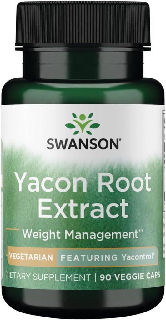 Swanson Yacontrol Extrait de racine Yacon 4:1 100 Milligrammes 90 Capsules de légumes