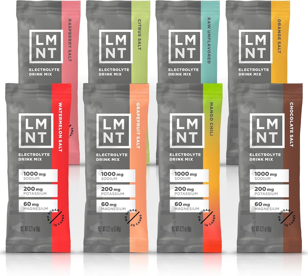 LMNT Zero Sugar Electrolytes - Pack d'échantillons