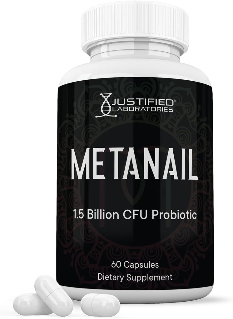 Laboratori giustificati Metanail 1,5 miliardi di CFU Probiotico Ricostruzione Unghie 60 capsule