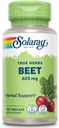 SOLARAY barbabietola radice 605mg | maggio supporto salute cardiovascolare e prestazioni atletiche, rene, fegato & salute del sangue | Non-GMO | Vegan | 100 VegCaps