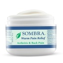 Sombra Warm Pain Relief Gel, Rilievo Caldo per Artrite e Chronic Pain Pre-Workout Muscle Rub Vegan Formula Libero di Fragranze Artificiali, Dyes, NSAIDs, cera, petrolio, alcool - 2oz Jar