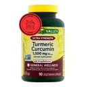 Supplemento curcuma della valle di primavera | supplemento curcuma curcuma curcuma curcuma, ultra resistenza 1.500 mg, 90 conte + STS Sticker.