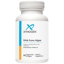 XYMOGEN DHA from Algae - Vegan Omega-3 DHA Supplement - Brain, Eye & Immune Support - Plant-Based Omega Nutrition - Non-Fish Source - 60 Softgels