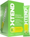 Xtend XTEND Gesunde Hydration Zitronen Lime | Zero Sugar Superior Hydration Powder Packets | 6 Key Electrolytes Drink Mix | Essential Amino Acids | NSF zertifiziert für Sport | 15 Sticks