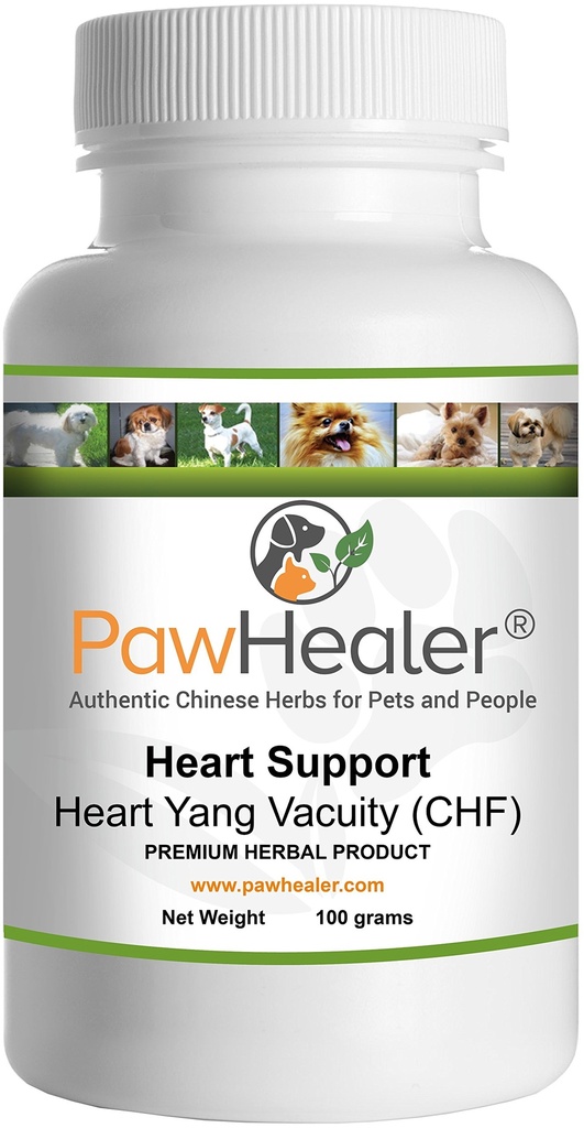 Herzunterstützung - Herz-Yang Vacuity (CHF) - Husten, Gagging, Heezing aufgrund Herz-Zustand - 100 Grams-Herbal Pulver-Remedy für Hunde & Haustiere