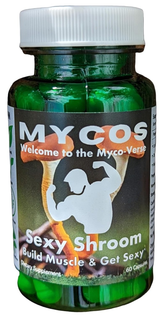 Mycos Shrooms, Sexy Shroom, erhöht sexuellen Antrieb und körperliche Leistung, Pilzergänzung mit gezielter Extraktion,