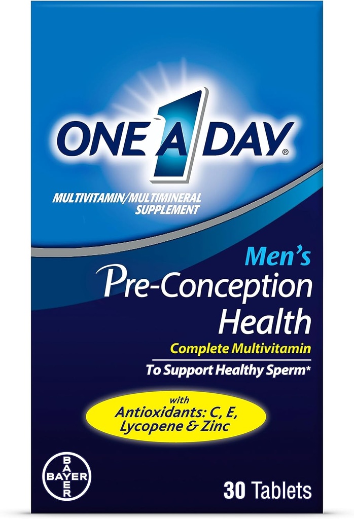Ein Tag Männer Pre-Conception Gesundheit Multivitamin zu unterstützen gesunde Sperma, Ergänzung für Männer mit Vitamin C, Vitamin E, Selen, Zink und Lycopin, 30 Zähler