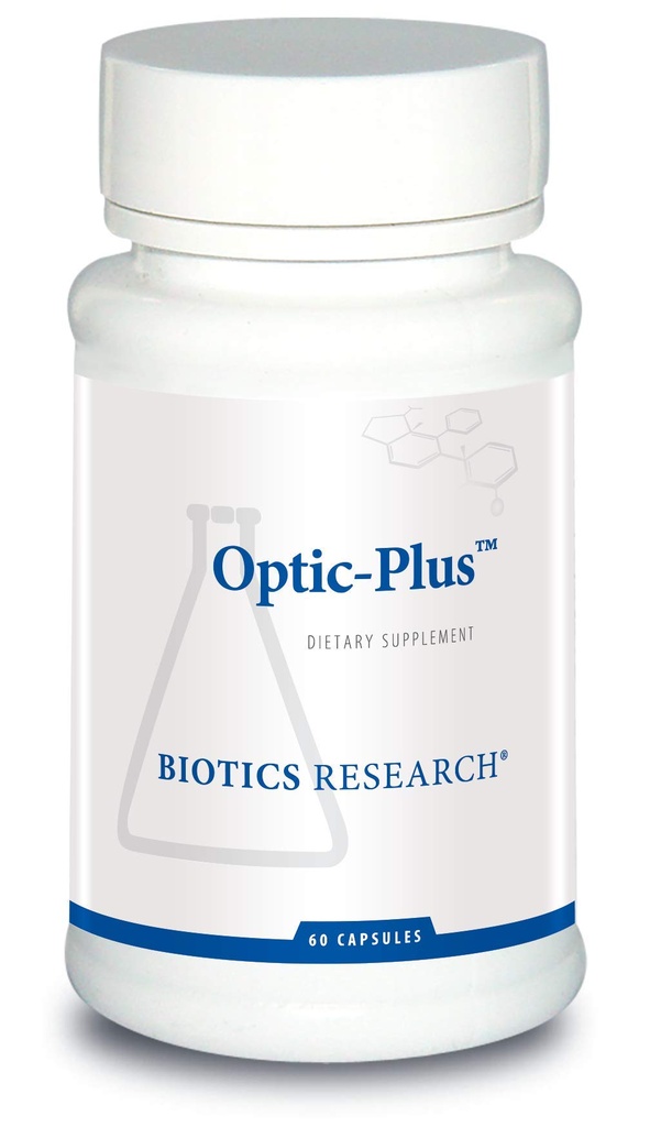 Biotics Research Optic Plus Eye Vitamin & Mineral Support Supplement mit Lutein und Zeaxanthin, Gesunde retinale Gewebe und Vision 60 Kapseln