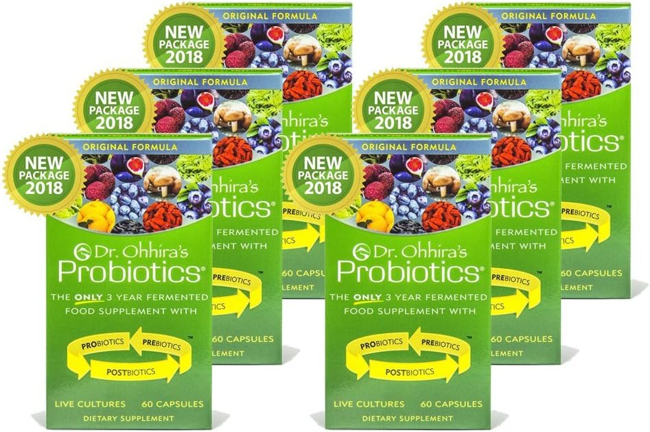 Formule originale de Probiotiques du Dr Ohhira, 60 capsules (6 paquets)