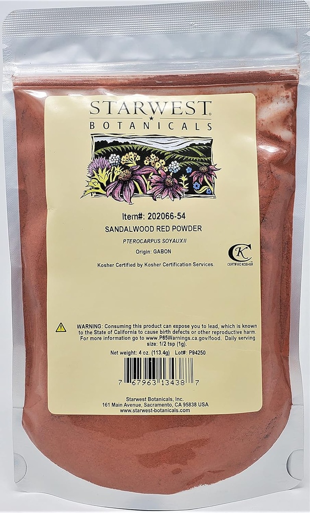 Starwest Botanicals Rotes Sandelholzpulver, 4 Unzen