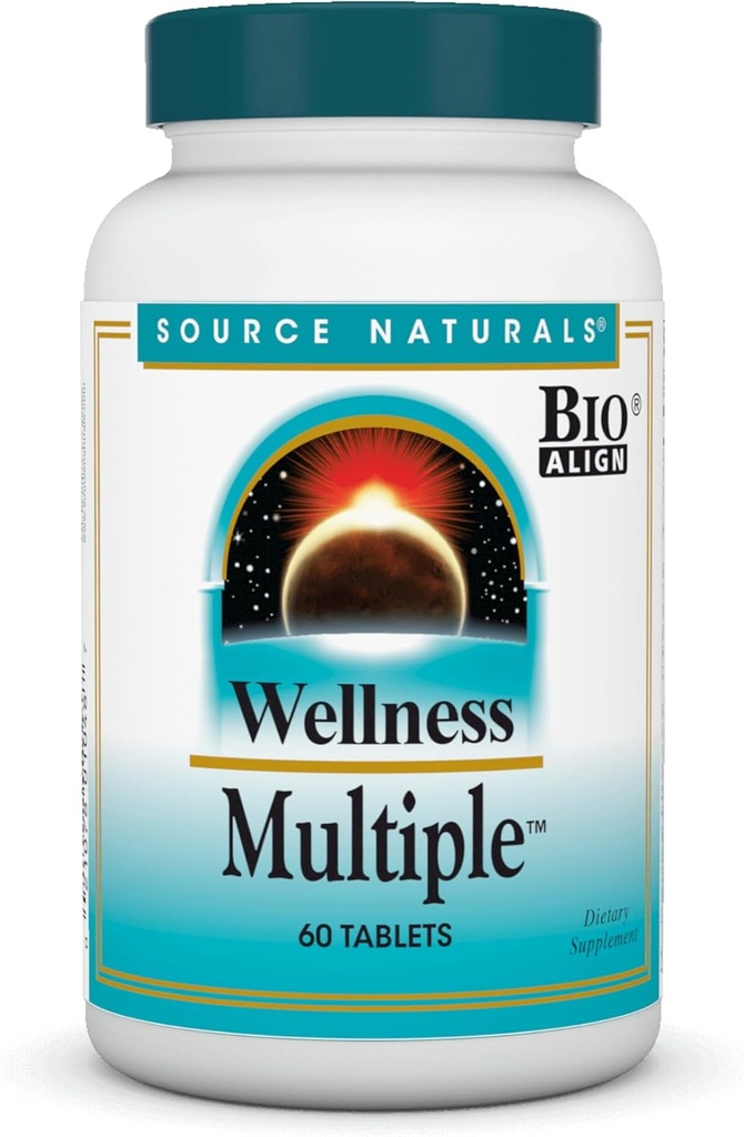 Source Naturals Wellness Multiple, 60 comprimés