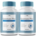 VIVE MD Quietum Plus Relief d'acouphène pour les oreilles - Relief d'acouphène rapide, traitement d'acouphène clair et d'acouphène holistique avec 60 capsules par bouteille (2 pack)
