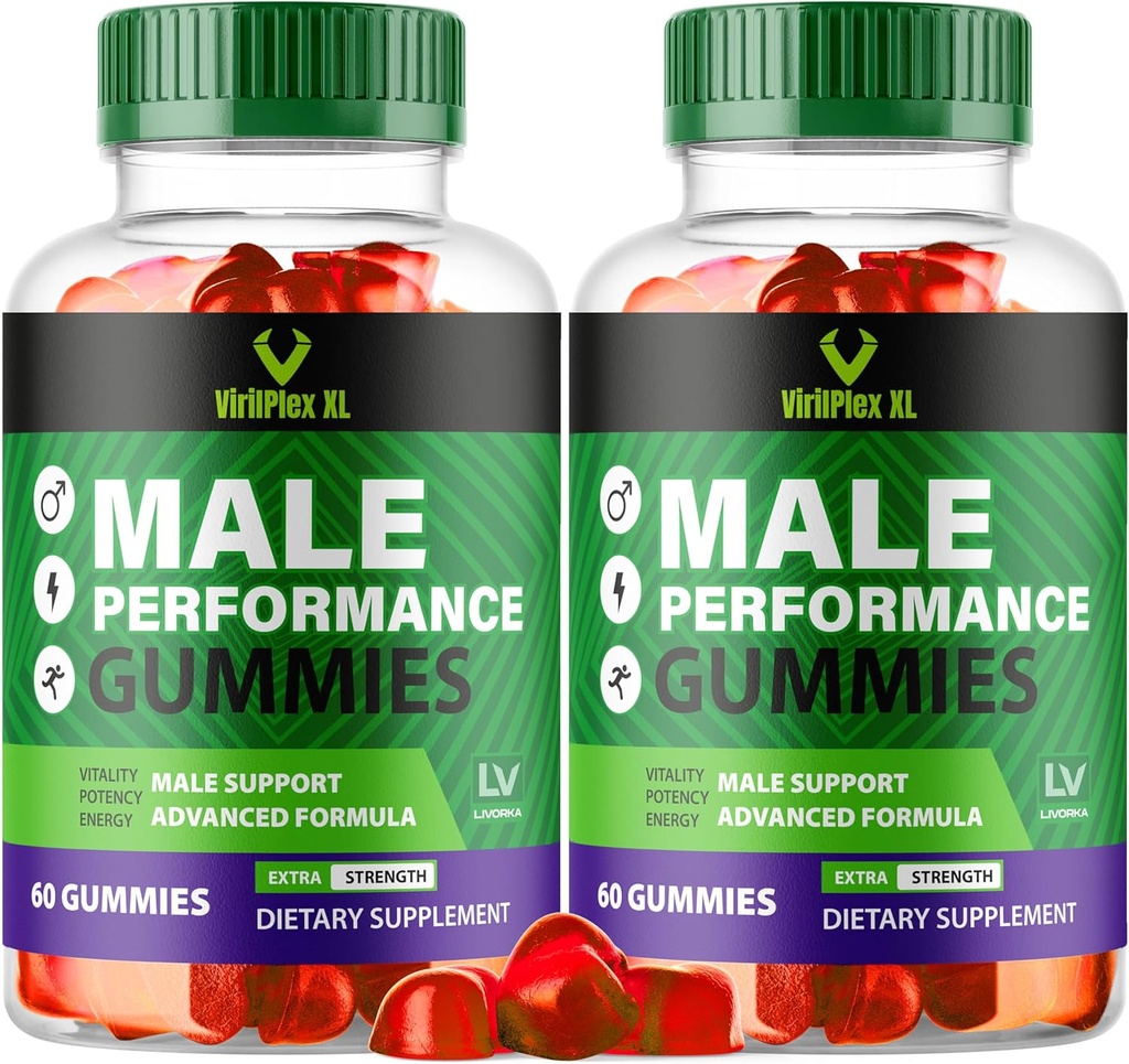 LIVORKA (2 Pack) VirilPlex XL Gummies, 120 Gummies per 2 mesi