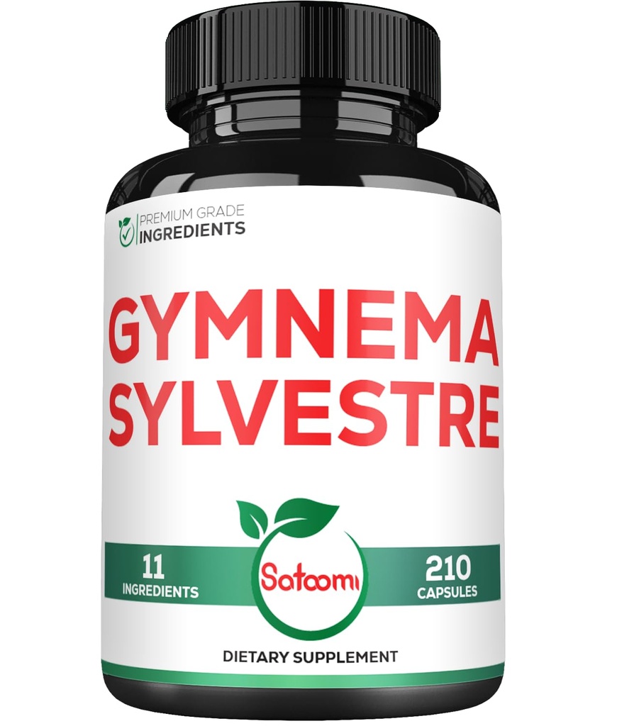 1000mg Gymnema Sylvestre Supplements - 210 Kapseln - Gymnema Extract 20:1 mit Berberine HCl, Quercetin &amp; More - Unterstützung für Immun-, Verdauungs- und Körpermanagement