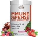 COUNTRY FARMS Immunabwehr Superfoods, Immununterstützungsergänzung, Vitamin C mit schwarzer Elderberry, Echinacea, Turmeric, unterstützt Hydration, mit Probiotika und Präbiotika, Berry Flavor, 40 Servietten