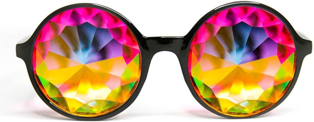 GloFX Xtra Lite Kaleidoscope Gläser | Leichte Glas Crystal EDM Festival Diffraction Gläser