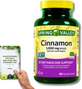 Spring Valley Cinnamon Dietary Supplement - 1,000mg, 400 Vegeterian Capsules + 'Nutritional Guide'
