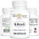 Bio-Tech Pharmacal Kalium Nahrungsergänzungsmittel (K-Bicarb, 100 Count)