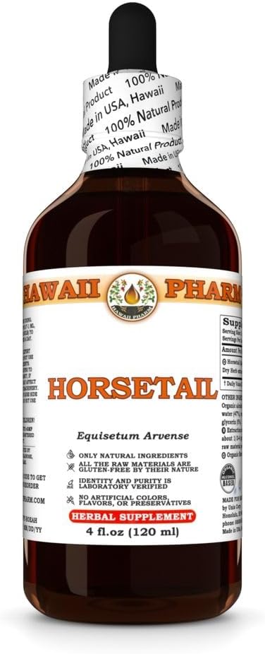Pferdeschwanz-Extrakt, Tincture für Knochenstärke, fördert Haar & Nagel Vitalität, verbessert den gemeinsamen Komfort, wirkt als natürliches Diuretikum - 4 fl.oz