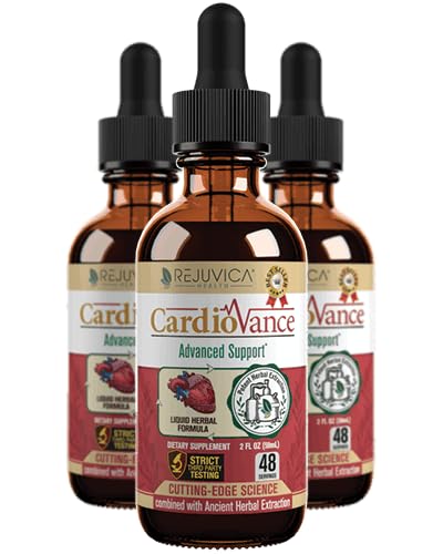 CardioVance - Heart Health & Cardiovascular Support Supplement - Liquid Delivery for Better Absorption - Hawthorne, Hibiscus, Arjuna, Olive Leaf & More!
