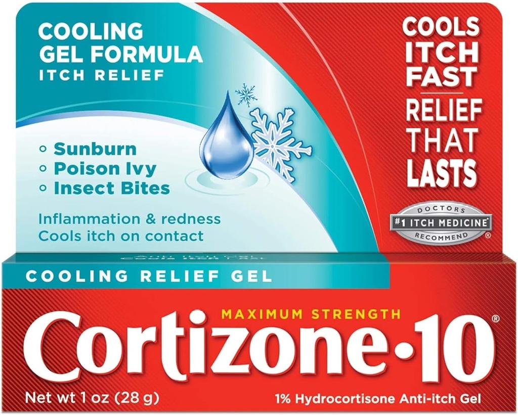 Cortizone-10 Raffreddamento Rilievo Anti-Itch Gel 1 oz (Pack of 5)