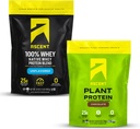 Ascent Whey + Plant Protein Powder - Unflavored 2 lb & Chocolate 18 Servings