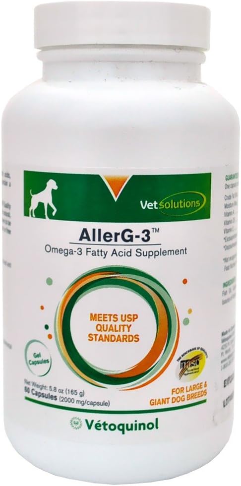 Vetoquinol cura Trigliceride supplemento Omega per grandi razze giganti (60 capsule)