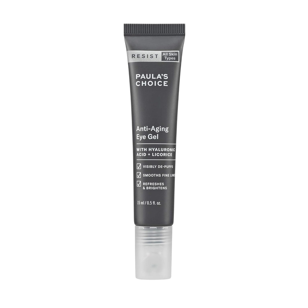 Paula's Choice RESIST Anti-Aging Eye Gel mit Hyaluronsäure, für Dark Circles, Puffy Eyes, Crow's Feet, Fine Lines & Falten, 0.5 Ounce