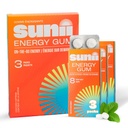 SUNII ENERGY GUM - Nouveau boost rapide énergie et focus - 50mg Caffeine Gum -Vitamines B6 & B12, Taurine, Vegan, Pas de sucre, Zero Calorie, Bouche de menthe fraîche - Plus rapide que les bouchées, boissons, gels et pilules (24pcs)